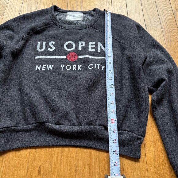 Sol Angeles Size S Charcoal Gray US Open New York City Crewneck Sweatshirt Smal - Picture 4 of 10